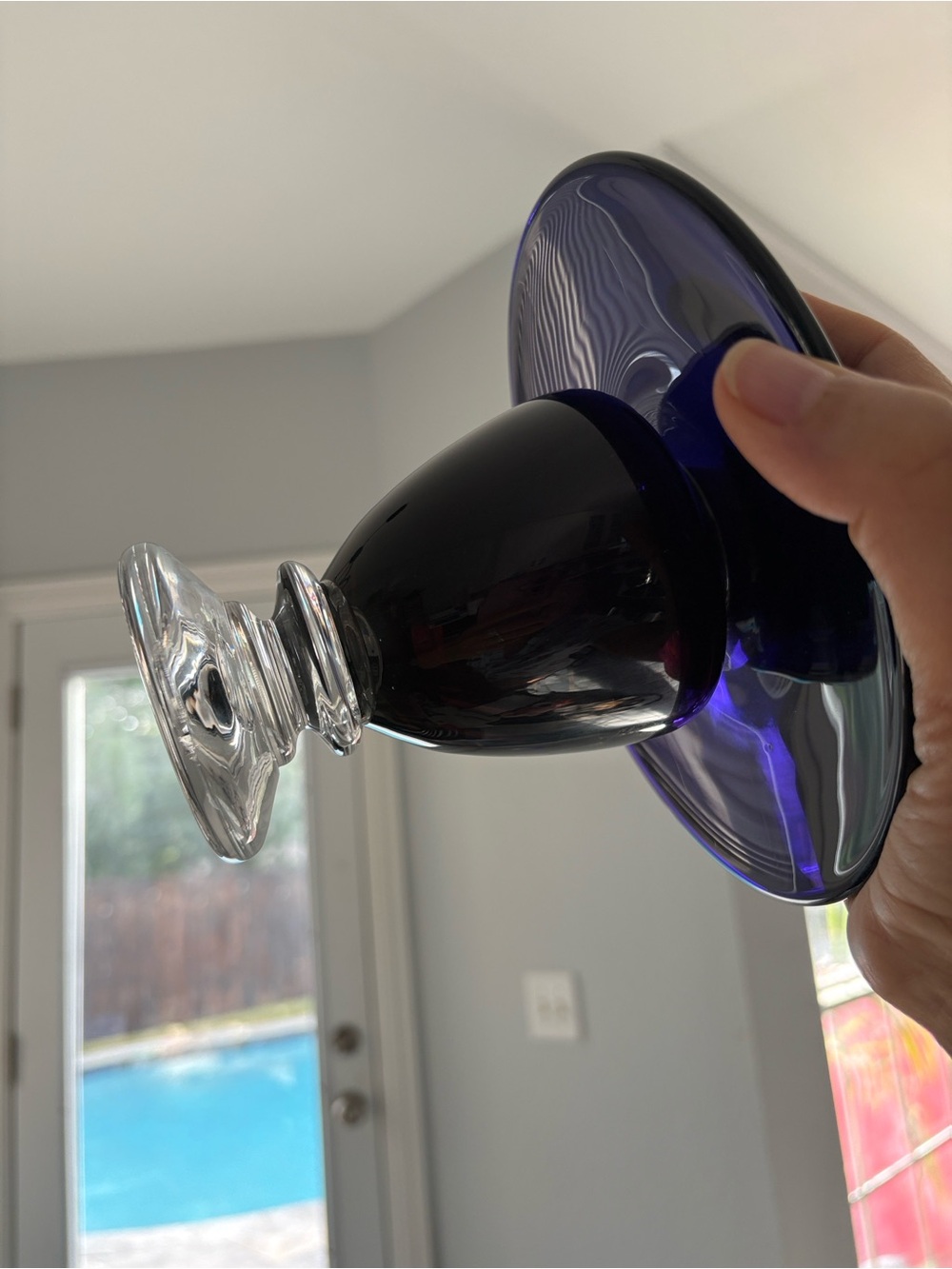Handblown Purple Decorative Vase - Home Art - Picture 5 of 5